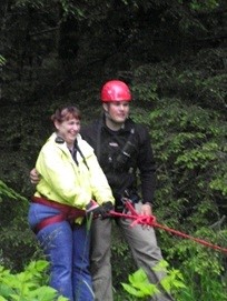 Participants taking a break